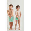Boys Palm Green Sun Short - Swim Trunks - 4 - thumbnail