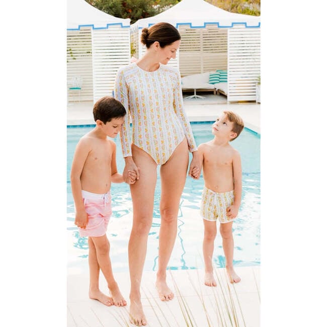 Boys Linear Citrus Boardie - Swim Trunks - 3