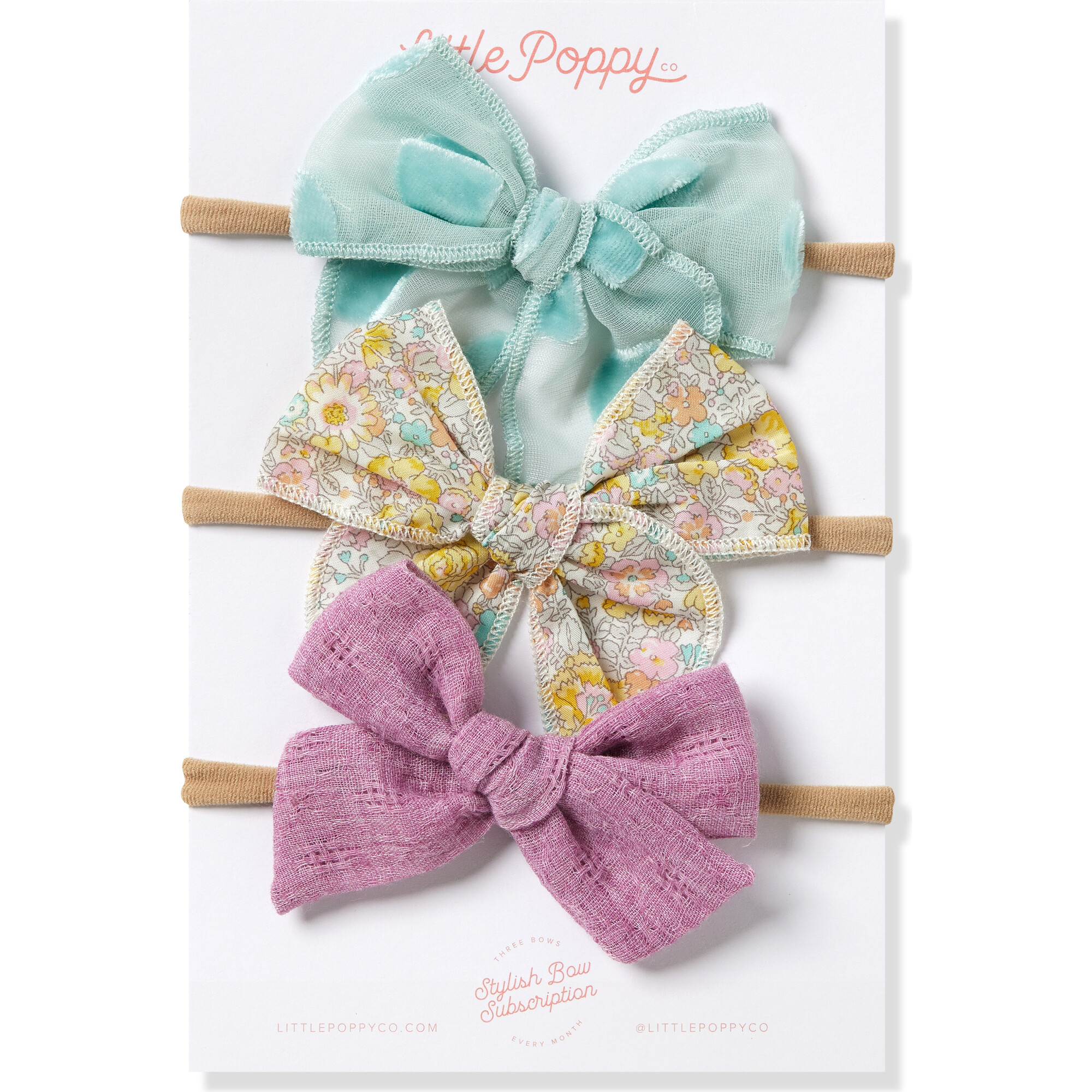 The Harper Original Nylon Bow Set, Multicolor - Bows - 1
