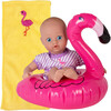 SplashTime Baby Doll, Doll Clothes & Accessories Set - Fun Flamingo - Dolls - 1 - thumbnail
