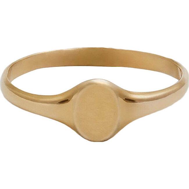 Mini Oval Signet Ring - Rings - 1