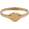 Mini Oval Signet Ring - Rings - 1 - thumbnail