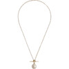 Pearl and Toggle Necklace - Necklaces - 1 - thumbnail