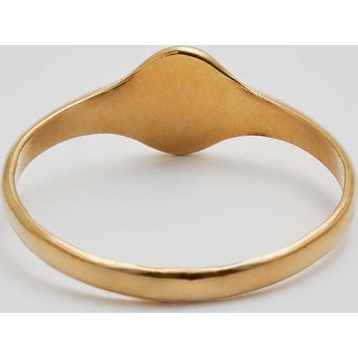 Mini Oval Signet Ring - Rings - 3