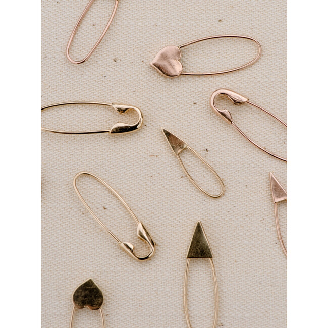 Heart Safety Pin Earring - Earrings - 4
