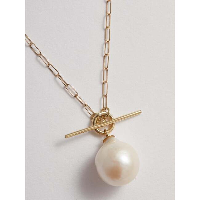 Pearl and Toggle Necklace - Necklaces - 4