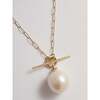 Pearl and Toggle Necklace - Necklaces - 4