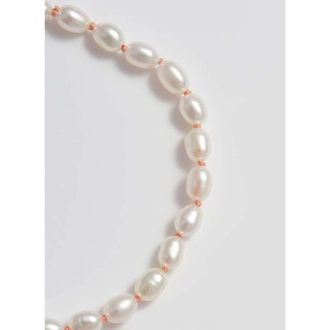 Girls Rice Pearl Bracelet, Pink - Bracelets - 3