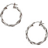 Mini Braided Hoops, Sterling Silver - Earrings - 1 - thumbnail