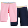 Kira Biker Short 2-Pack, Pink & Navy - Shorts - 1 - thumbnail