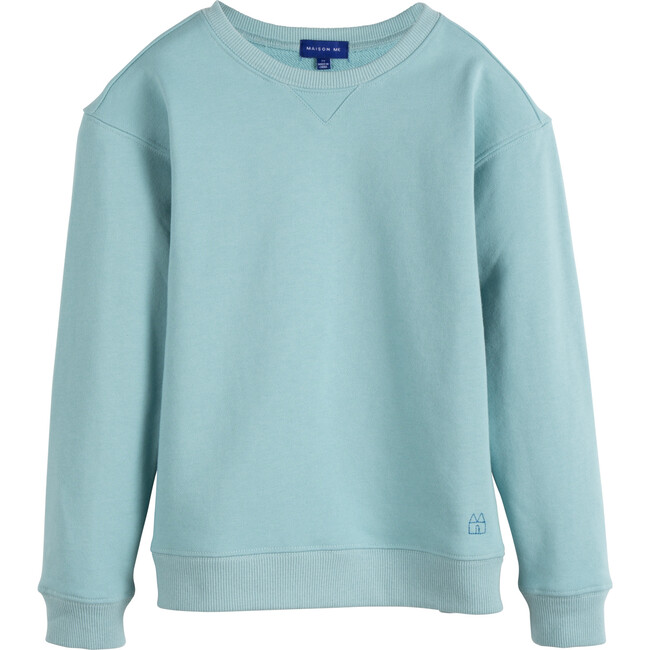 Tyler Sweatshirt, Aqua Blue - Sweatshirts - 1 - zoom