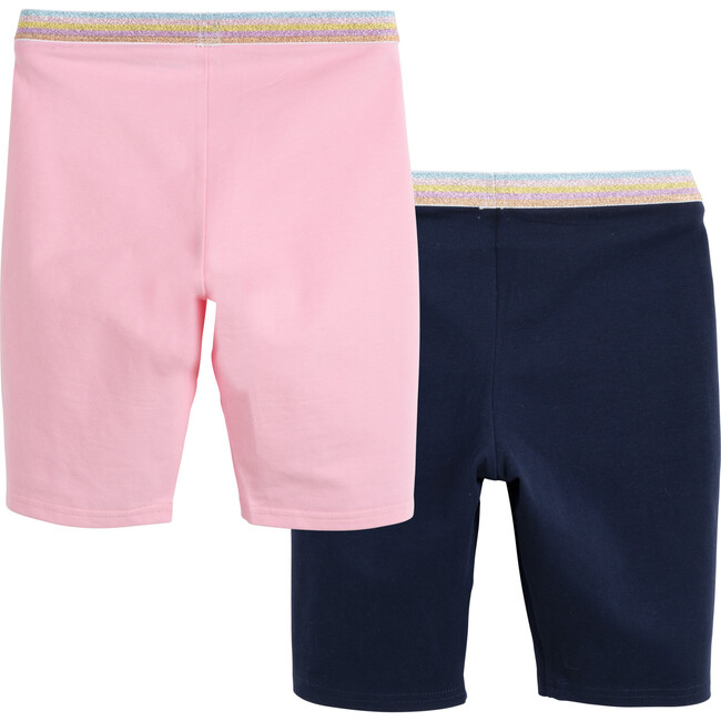 Kira Biker Short 2-Pack, Pink & Navy
