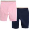 Kira Biker Short 2-Pack, Pink & Navy - Shorts - 2