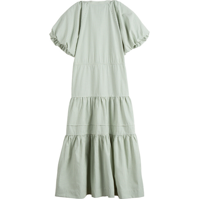 Women's Marina Dress, Sage Gingham - Dresses - 3
