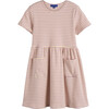 Marla Dress, Cream & Purple Stripe - Dresses - 1 - thumbnail