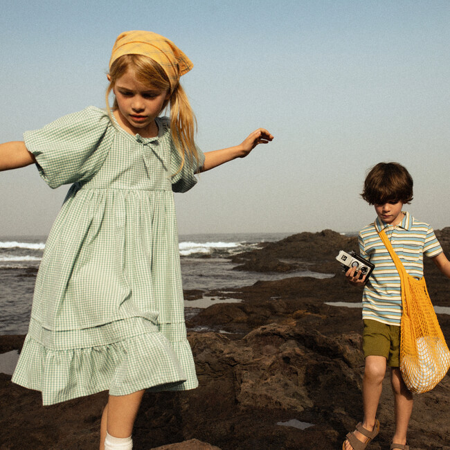 Paloma Dress, Sage Gingham - Dresses - 4