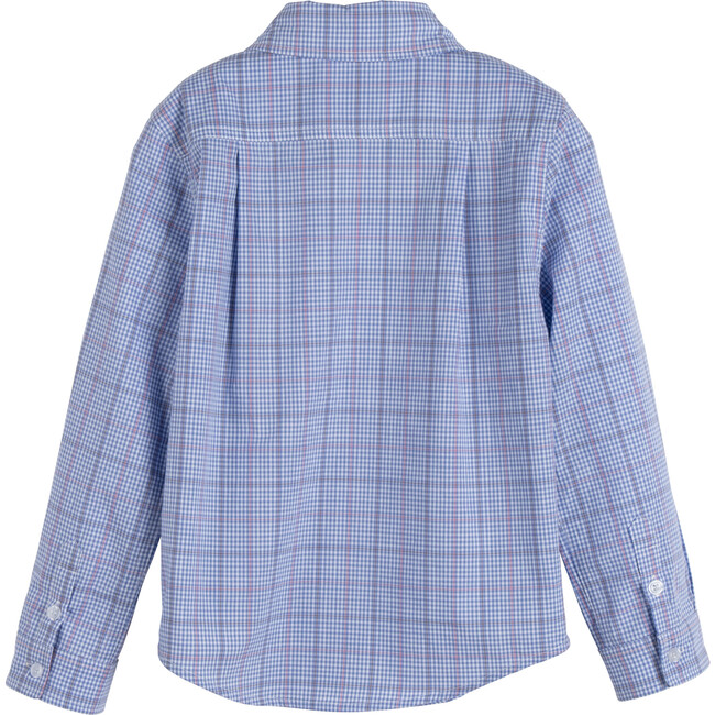 Max Button Down, Blue Plaid - Shirts - 3