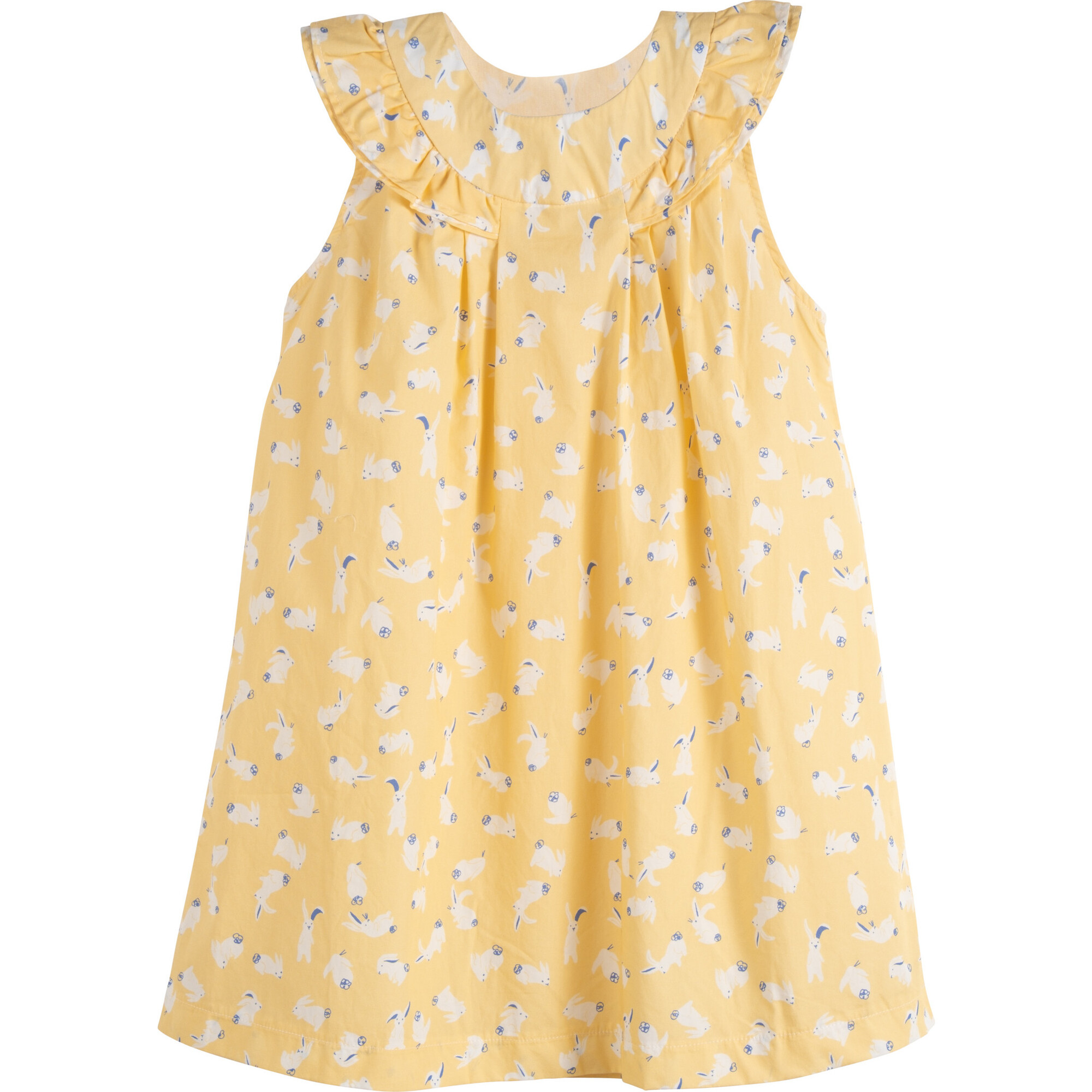Delfina Dress, Yellow Bunnies - Dresses - 1
