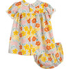 Baby Margaret Dress with Bloomer, Wild Poppy Flowers - Dresses - 2