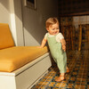 Baby Mattias Overall & Bodysuit Set, Sage Gingham - Mixed Apparel Set - 2