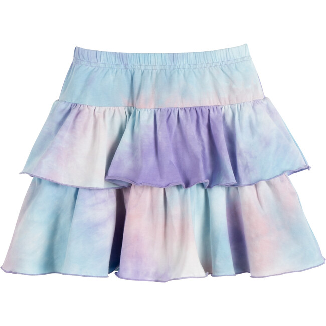 Courtney Ruffle Skirt, Lavender Tie Dye