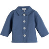 Baby Ansel Twill Jacket, Indigo Blue - Jackets - 1 - thumbnail