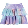 Courtney Ruffle Skirt, Lavender Tie Dye - Skirts - 3 - thumbnail