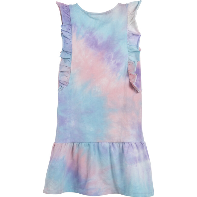 Coco Ruffle Dress, Lavender Tie Dye - Dresses - 3
