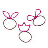 Lucky Ponytail Holders, Pink - Hair Accessories - 1 - thumbnail