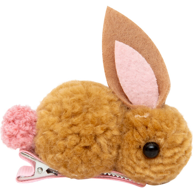 Ruby Bunny Hairclip, Brown - Hair Accessories - 1