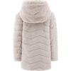 Fluffy Coat and Headband, Beige - Coats - 2