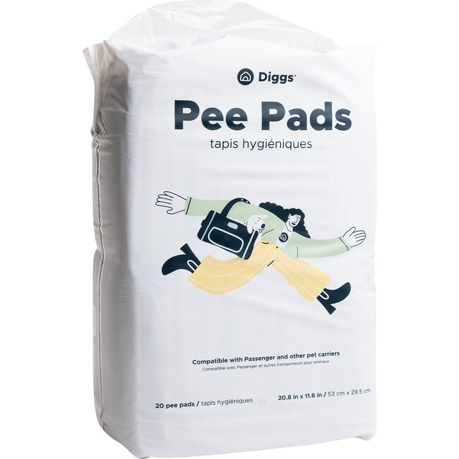 Travel Carrier Pee Pads, 20 pack