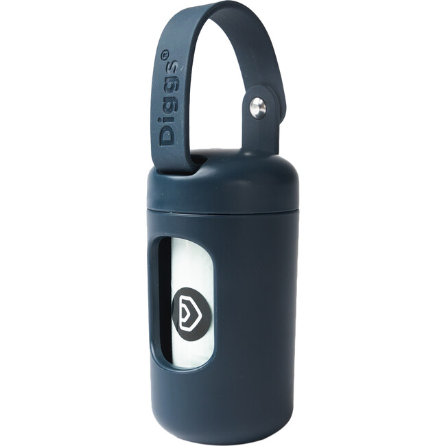 Diggs Poop Bag Dispenser, Navy - Poop Bags & Dispensers - 1