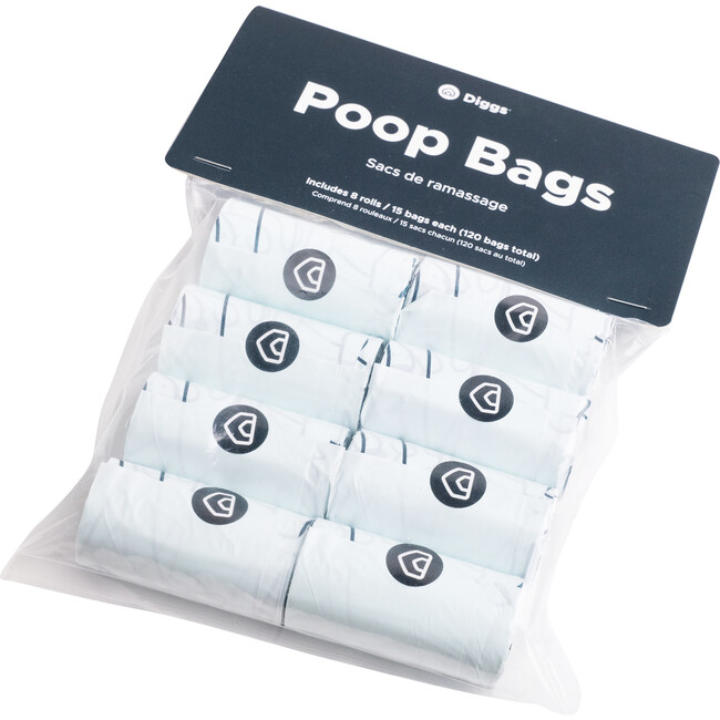 Diggs Tissue-Style Poop Bags, 8 pack - Poop Bags & Dispensers - 1