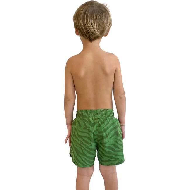 Gus Boardies, Green Zebra - Swim Trunks - 4