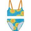 Sunflower 2 Piece Swimsuit, Blue - Two Pieces - 1 - thumbnail