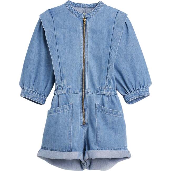 Pardon Jumpsuit, Blue - Rompers - 1