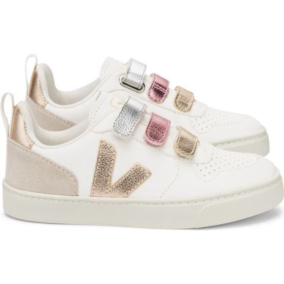 V-10 Velcro Trainers Shiny, White - Sneakers - 1
