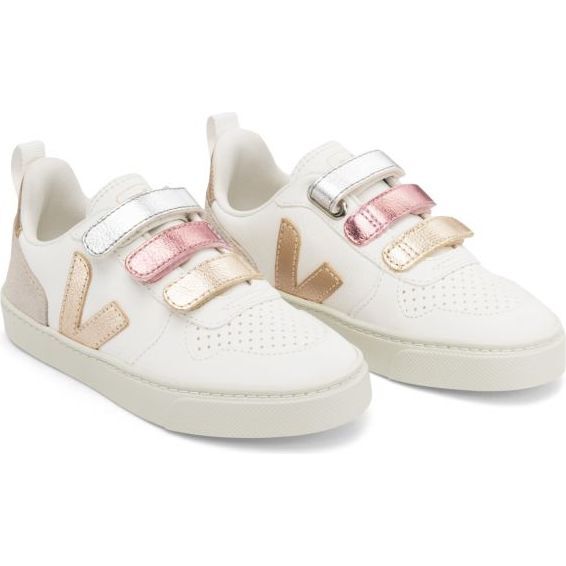 V-10 Velcro Trainers Shiny, White - Sneakers - 2