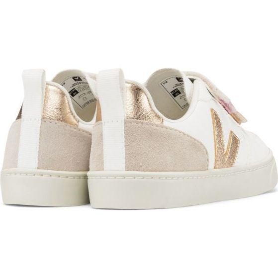 V-10 Velcro Trainers Shiny, White - Sneakers - 3