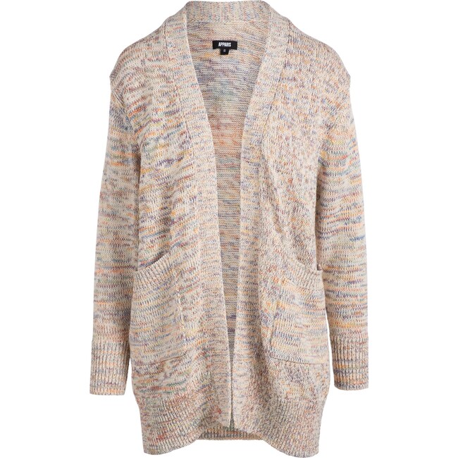 Women's Brianna Sweater, Ivory Rainbow - Sweaters - 1