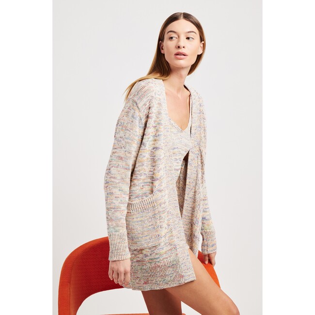 Women's Brianna Sweater, Ivory Rainbow - Sweaters - 2