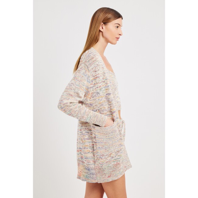 Women's Brianna Sweater, Ivory Rainbow - Sweaters - 5