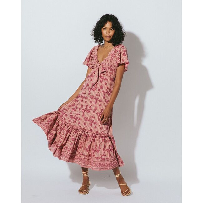 Women's Ashlyn Midi Dress, Batik - Dresses - 2