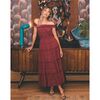 Women's Alivia Ankle Dress, Berry - Dresses - 3