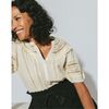 Women's Mabel Blouse, Cream - Blouses - 3