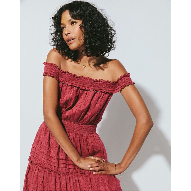 Women's Alivia Ankle Dress, Berry - Dresses - 4