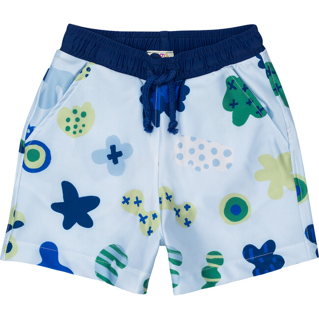 Kids Multishape Swim Trunk, Blue