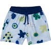 Baby Multishape Swim Trunk, Blue - Swim Trunks - 1 - thumbnail