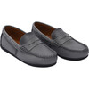 Penny Loafers, Gray - Slip Ons - 1 - thumbnail